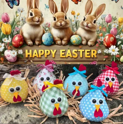 Easter Eggs & Bunnies B7