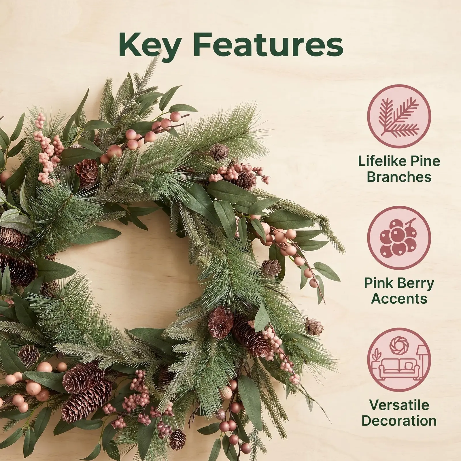 Christmas Wreaths YSN-C00002-12