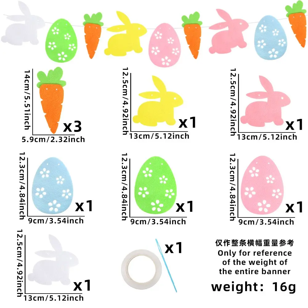 Easter Felt Garlands YSN-E-00002-21
