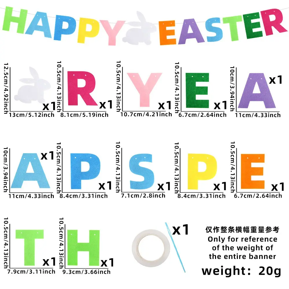 Easter Felt Garlands YSN-E-00002-20